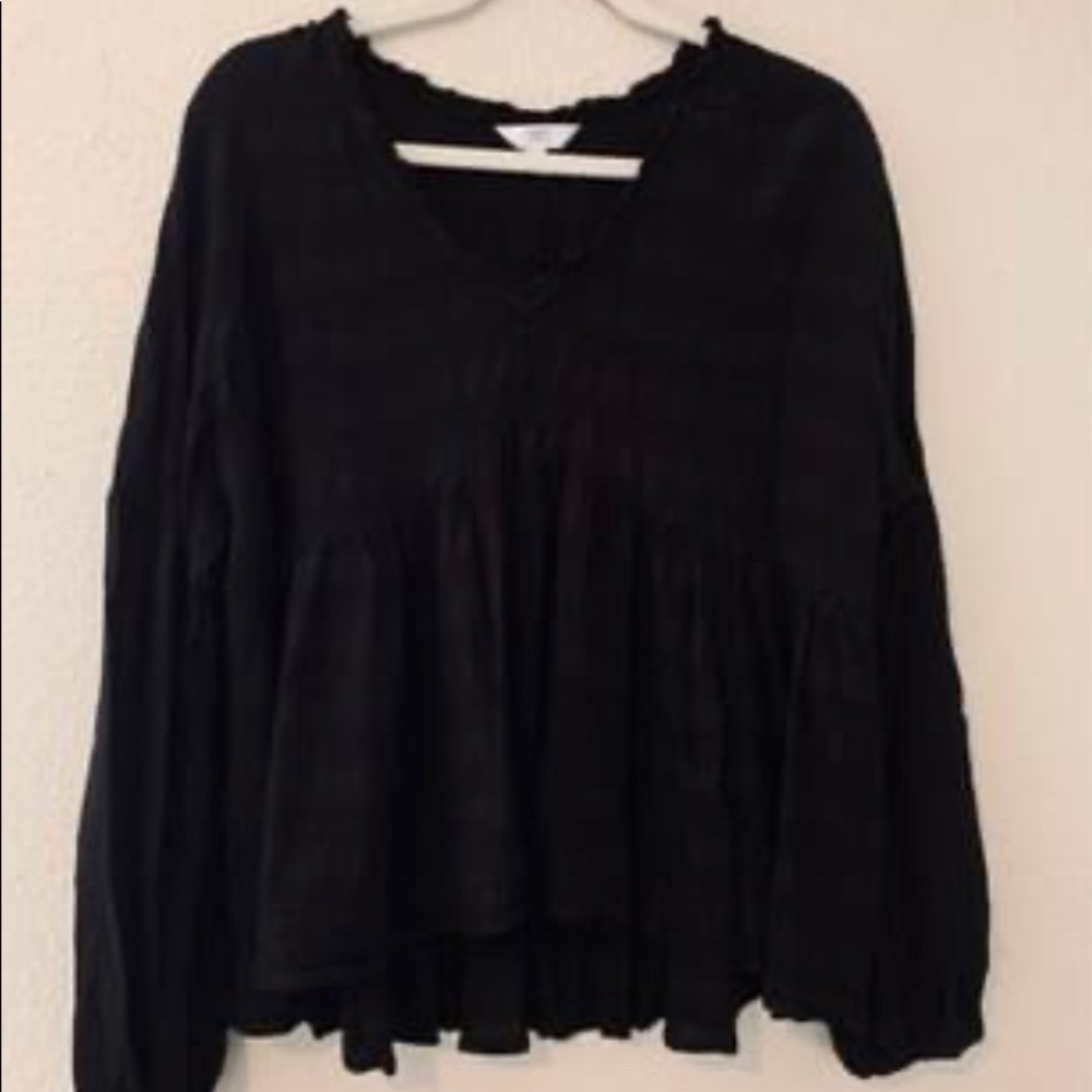 Black Tunic Blouse